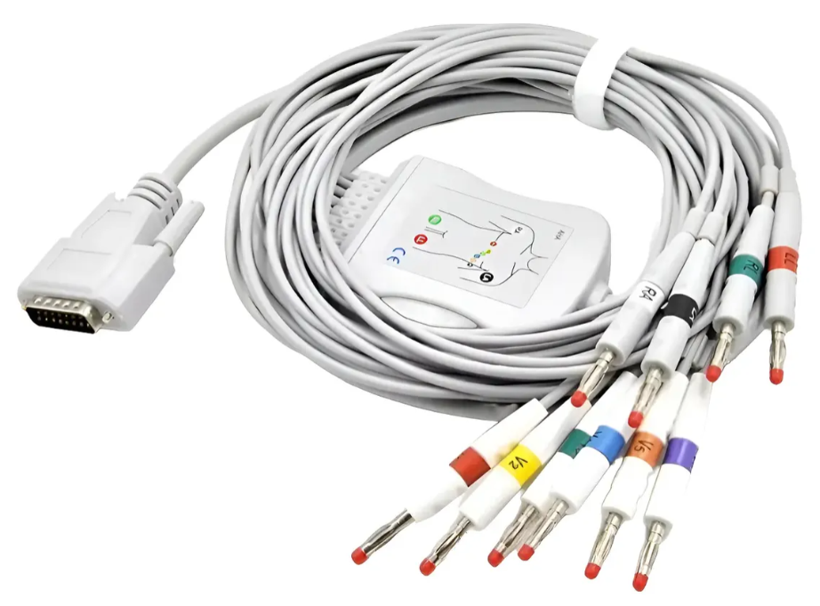 Cabo Paciente 10 Vias para ECG - Pino Banana